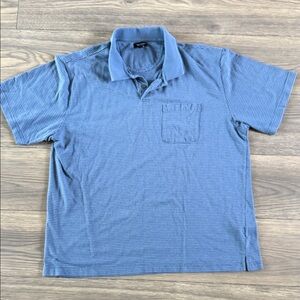 Van Heusen Striped Blue Polo Shirt